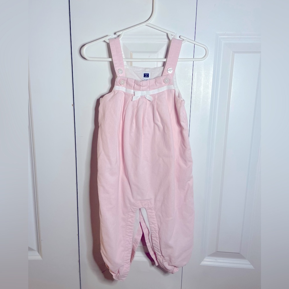 Janie and Jack Pastel Pink Overalls